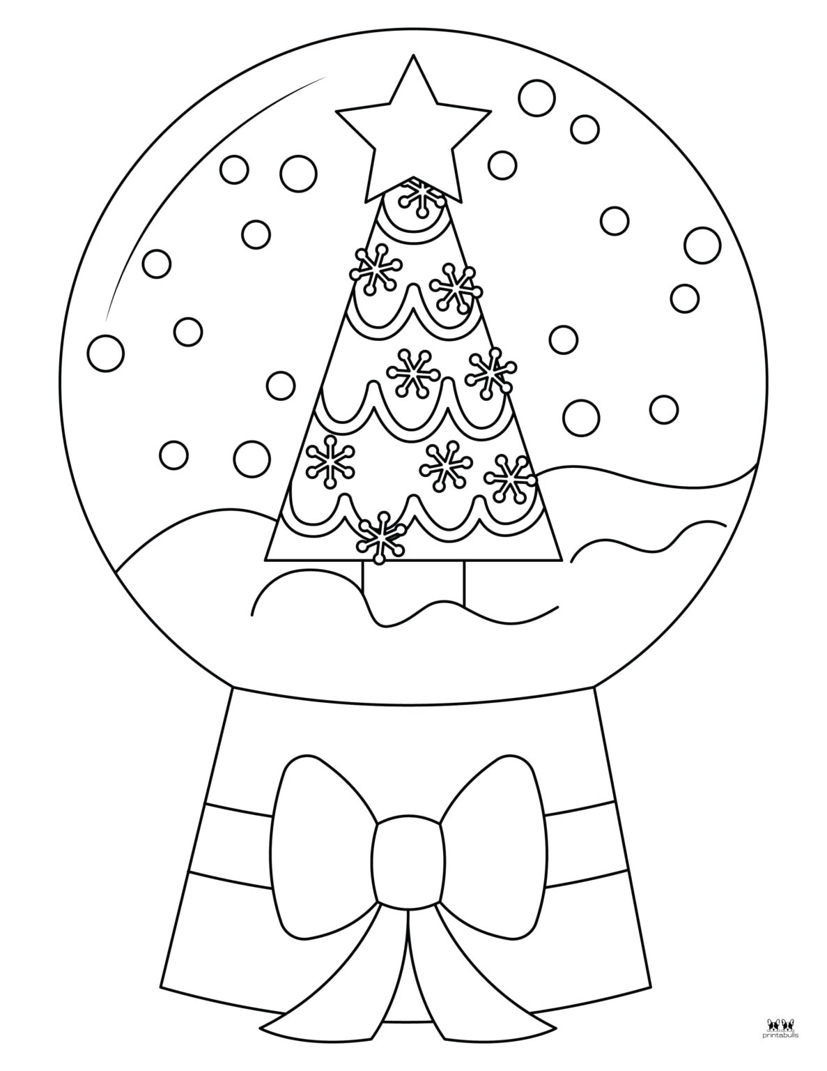 Snow Globe Coloring Pages & Templates - 25 Pages | Printabulls