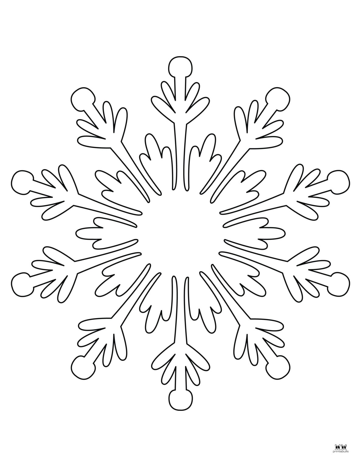 Snowflake Coloring Pages - 25 FREE Printable Pages | Printabulls