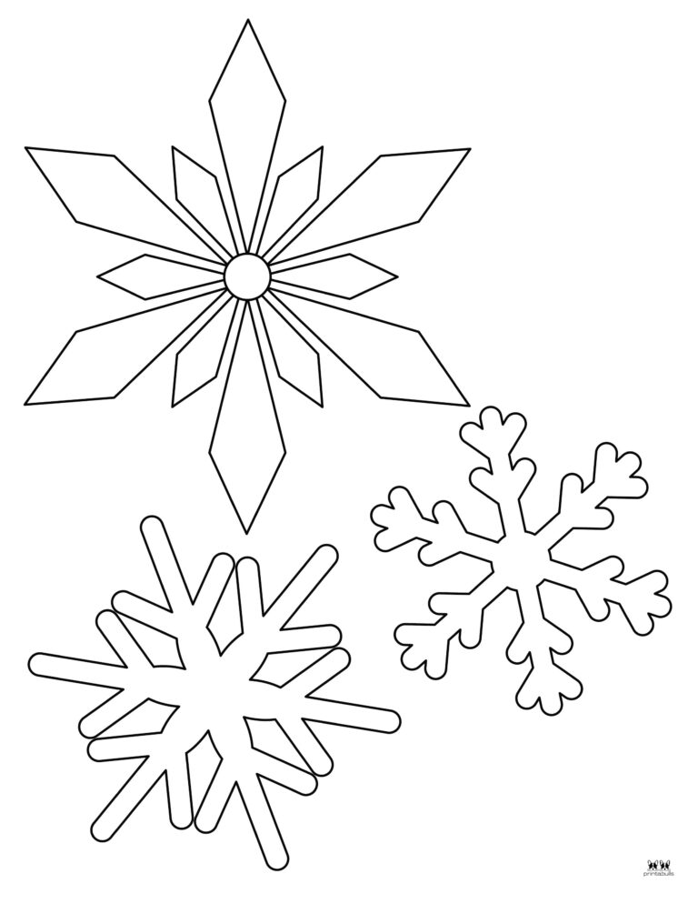 Snowflake Coloring Pages - 25 FREE Printable Pages | Printabulls