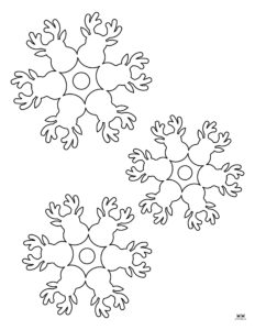 Snowflake Coloring Pages - 25 FREE Printable Pages | Printabulls