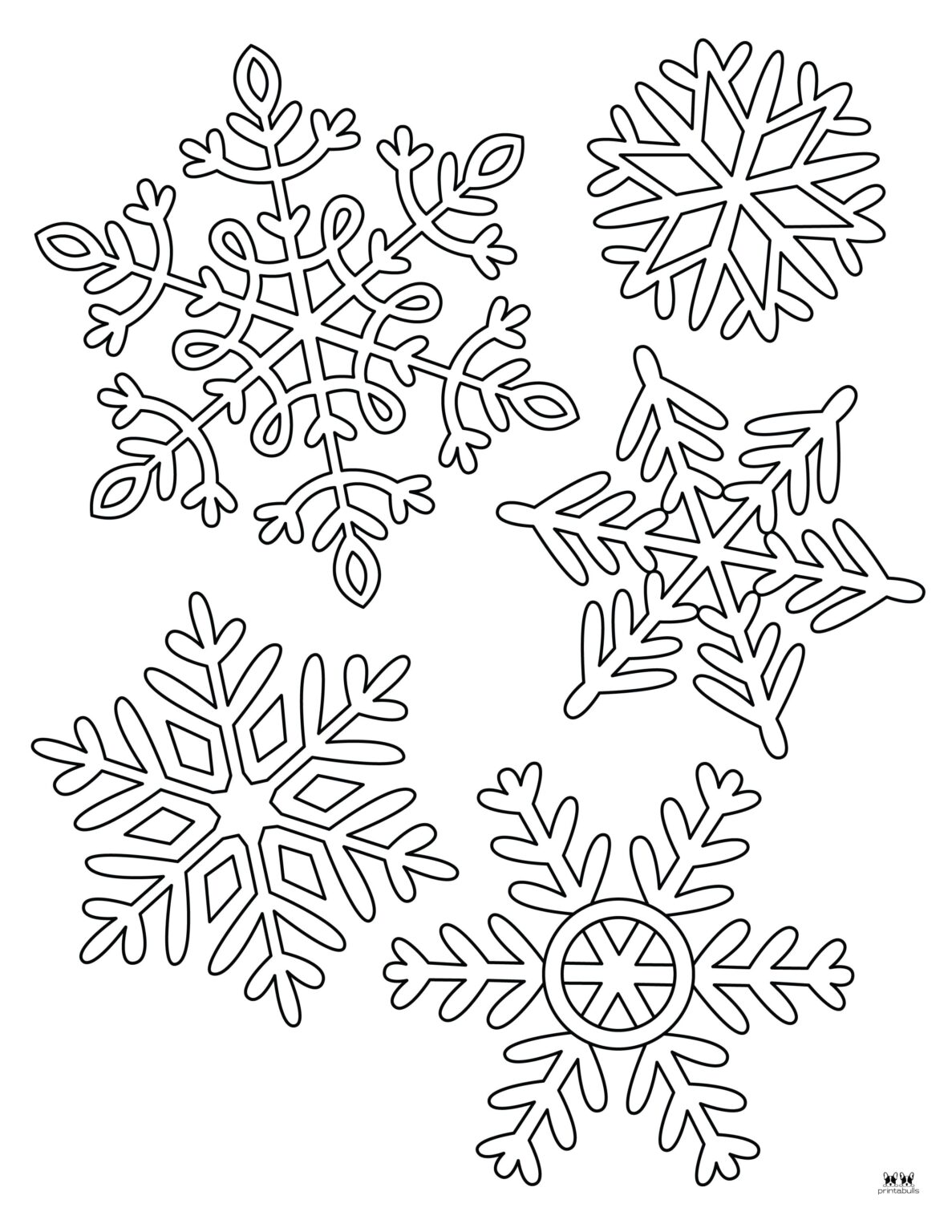 Snowflake Coloring Pages - 25 FREE Printable Pages | Printabulls