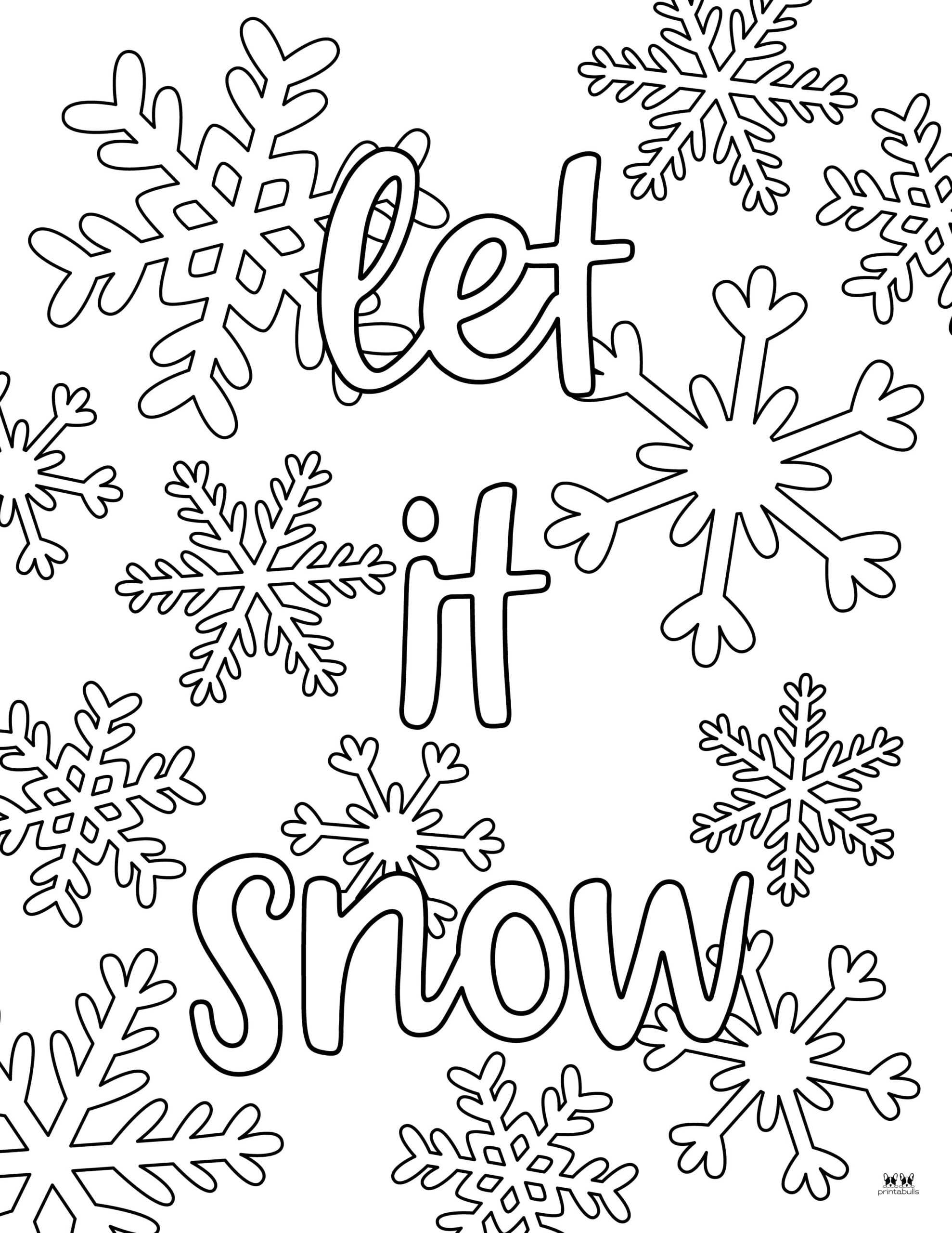 Snowflake Coloring Pages - 25 FREE Printable Pages | Printabulls