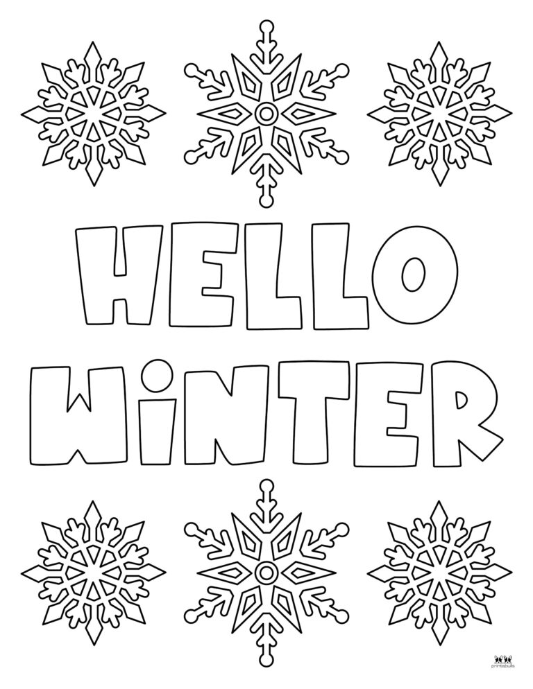 Snowflake Coloring Pages - 25 FREE Printable Pages | Printabulls