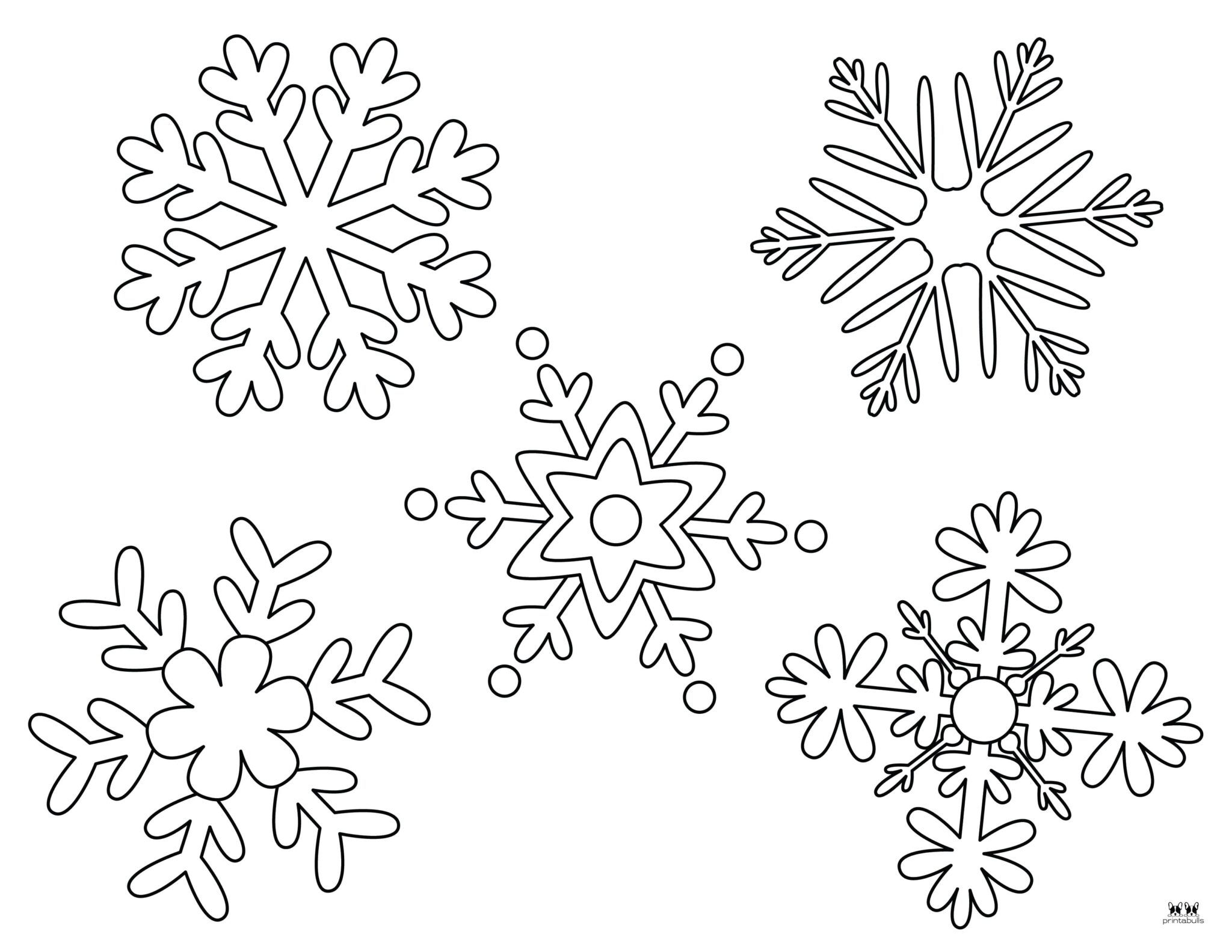 Snowflake Coloring Pages - 25 FREE Printable Pages | Printabulls