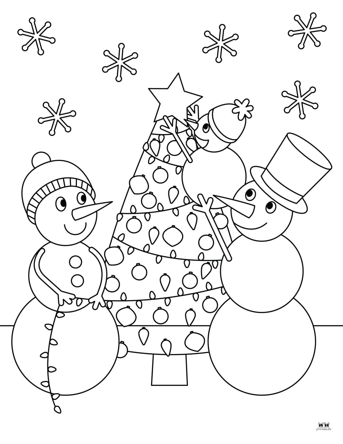 Snowman Coloring Pages & Templates - 35 Pages | Printabulls