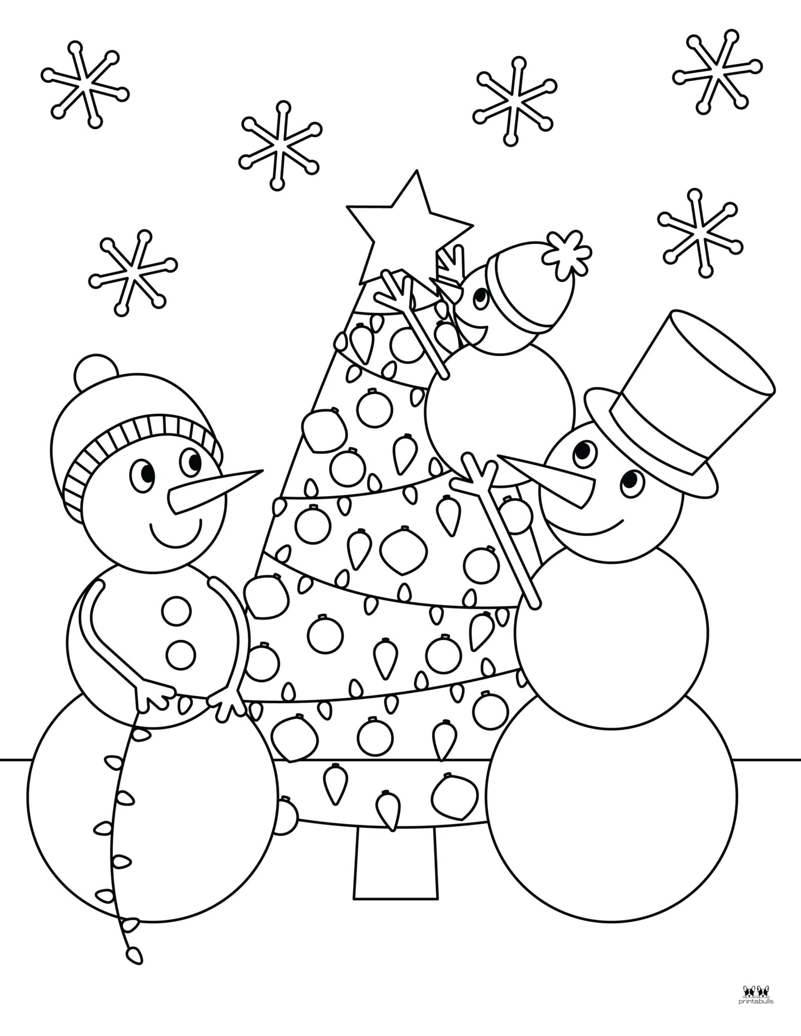 Snowman Coloring Pages & Templates - 35 Pages 