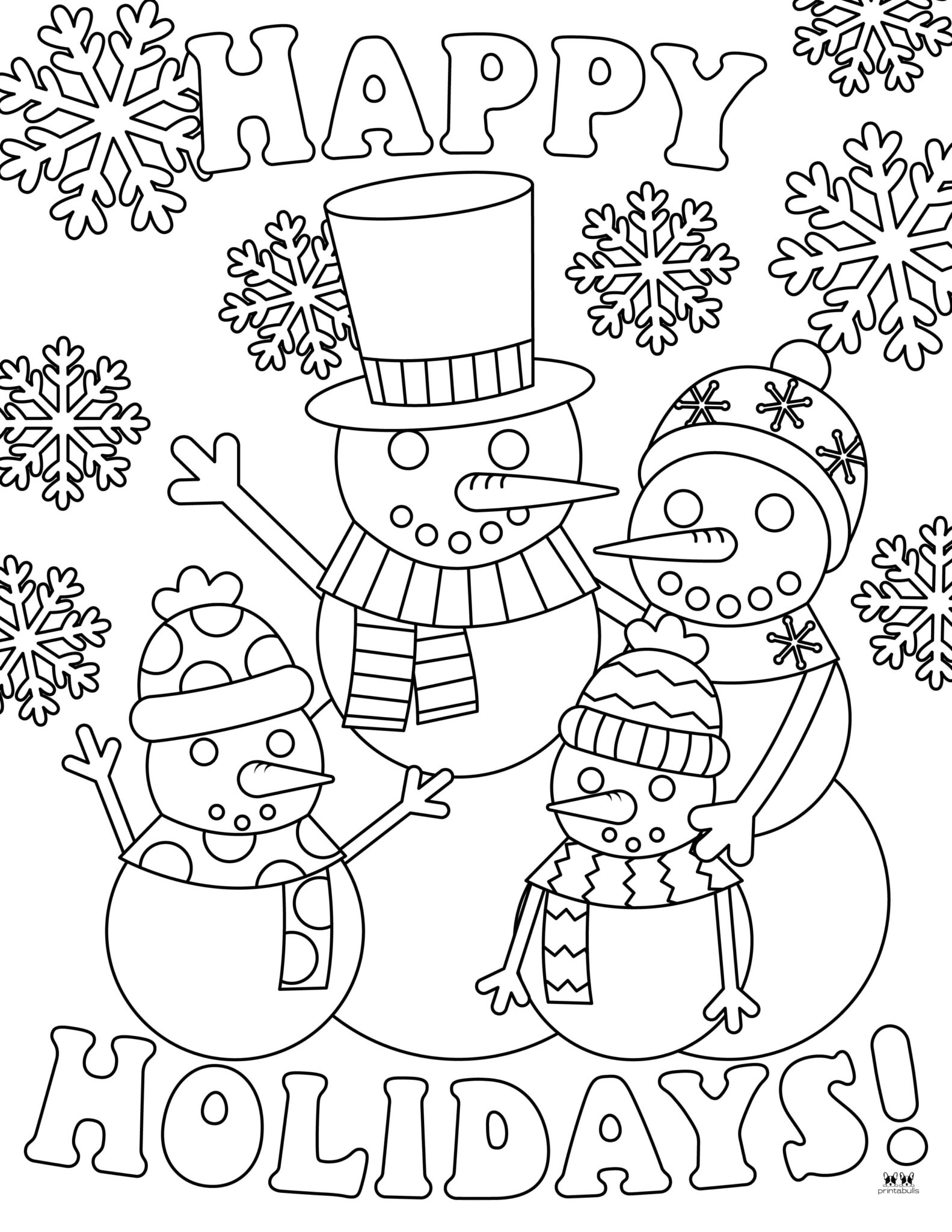 Snowman Coloring Pages & Templates - 35 Pages | Printabulls