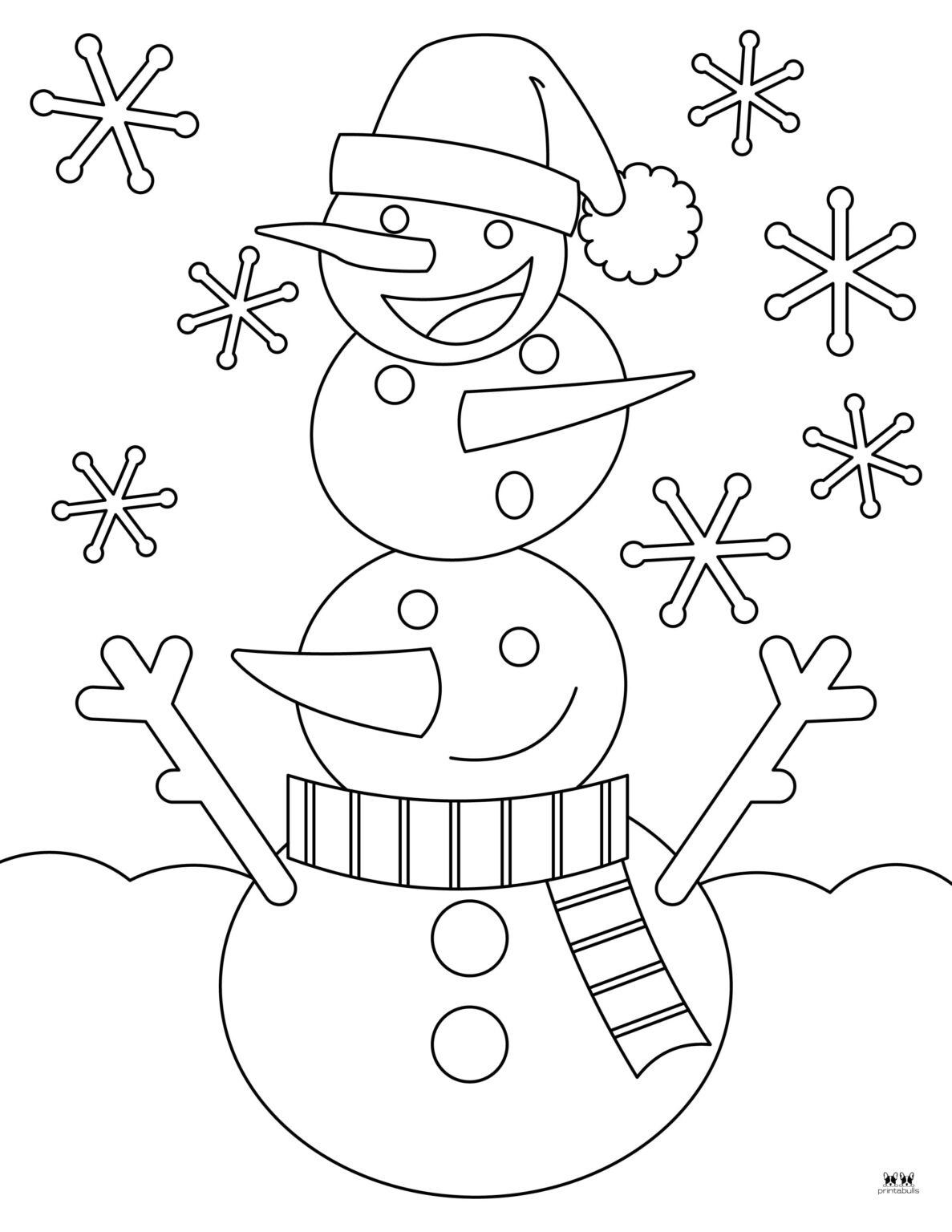 Snowman Coloring Pages & Templates - 35 Pages | Printabulls