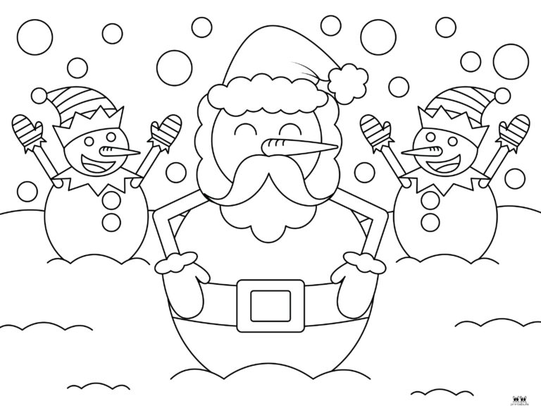 Snowman Coloring Pages & Templates - 35 Pages | Printabulls