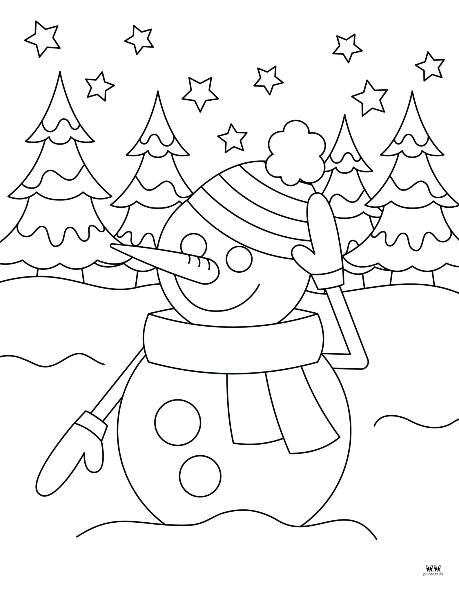 Snowman Coloring Pages & Templates - 35 Pages | Printabulls