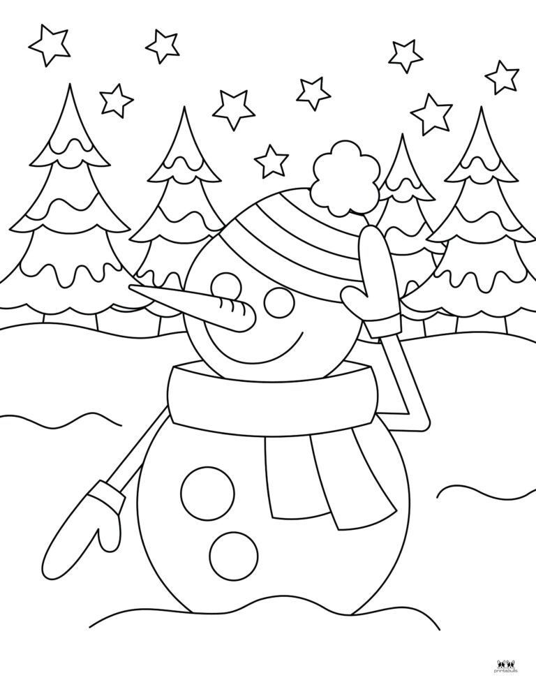 Snowman Coloring Pages & Templates - 35 Pages | Printabulls