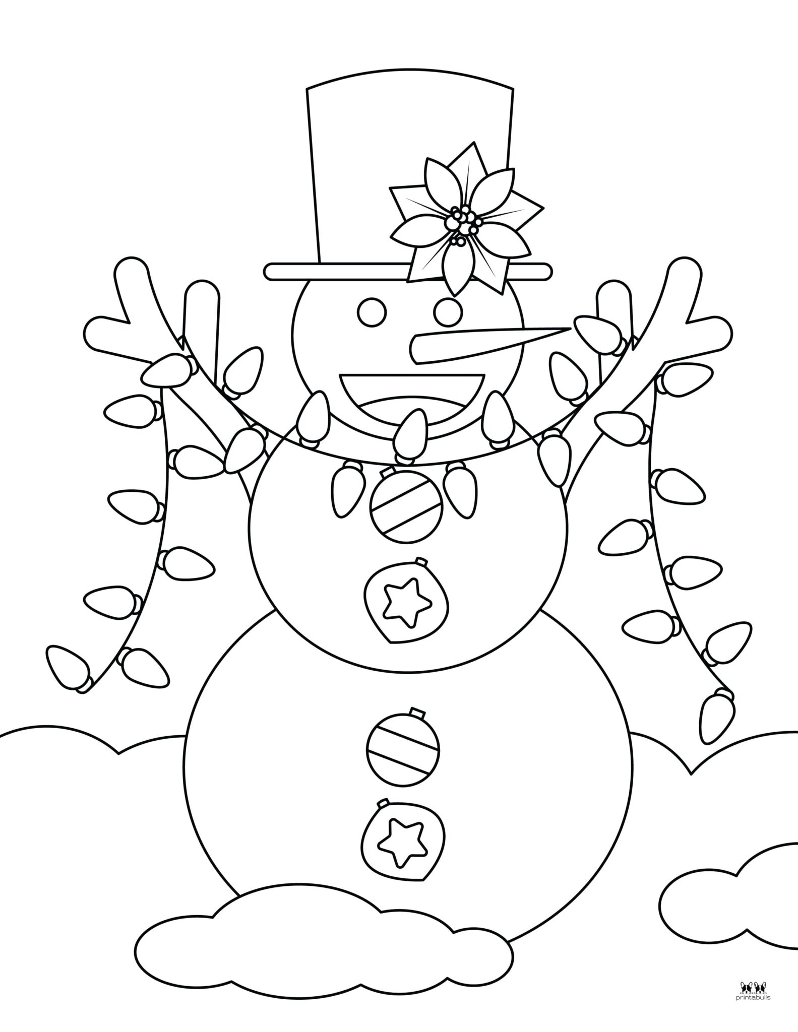 Snowman Coloring Pages & Templates - 35 Pages | Printabulls