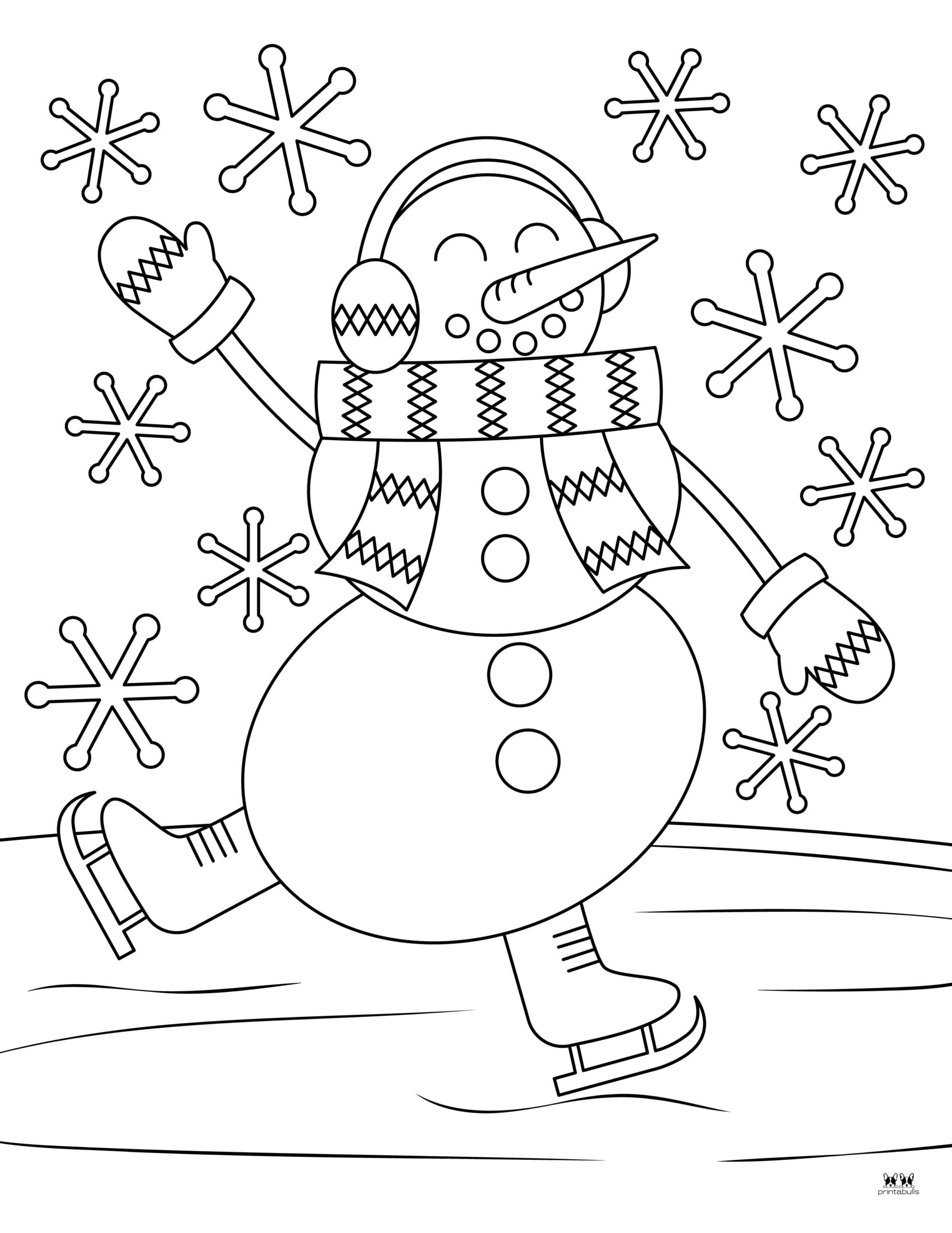 Snowman Coloring Pages & Templates - 35 Pages | Printabulls