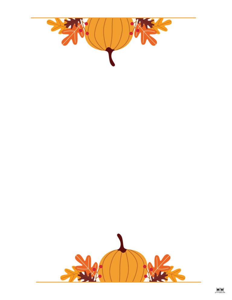 Thanksgiving Borders & Frames - 41 FREE Pages | Printabulls