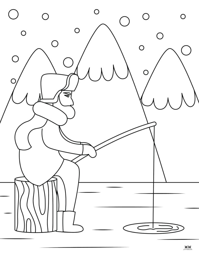 Winter Coloring Pages - 50 FREE Pages | Printabulls