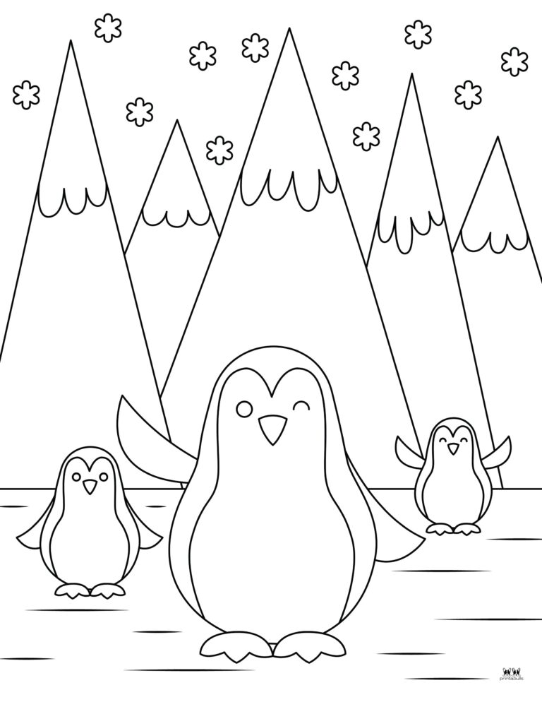 Winter Coloring Pages - 50 FREE Pages | Printabulls