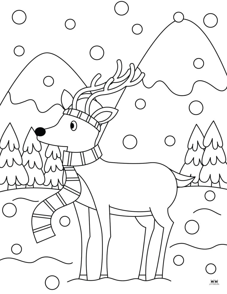 Winter Coloring Pages - 50 FREE Pages | Printabulls