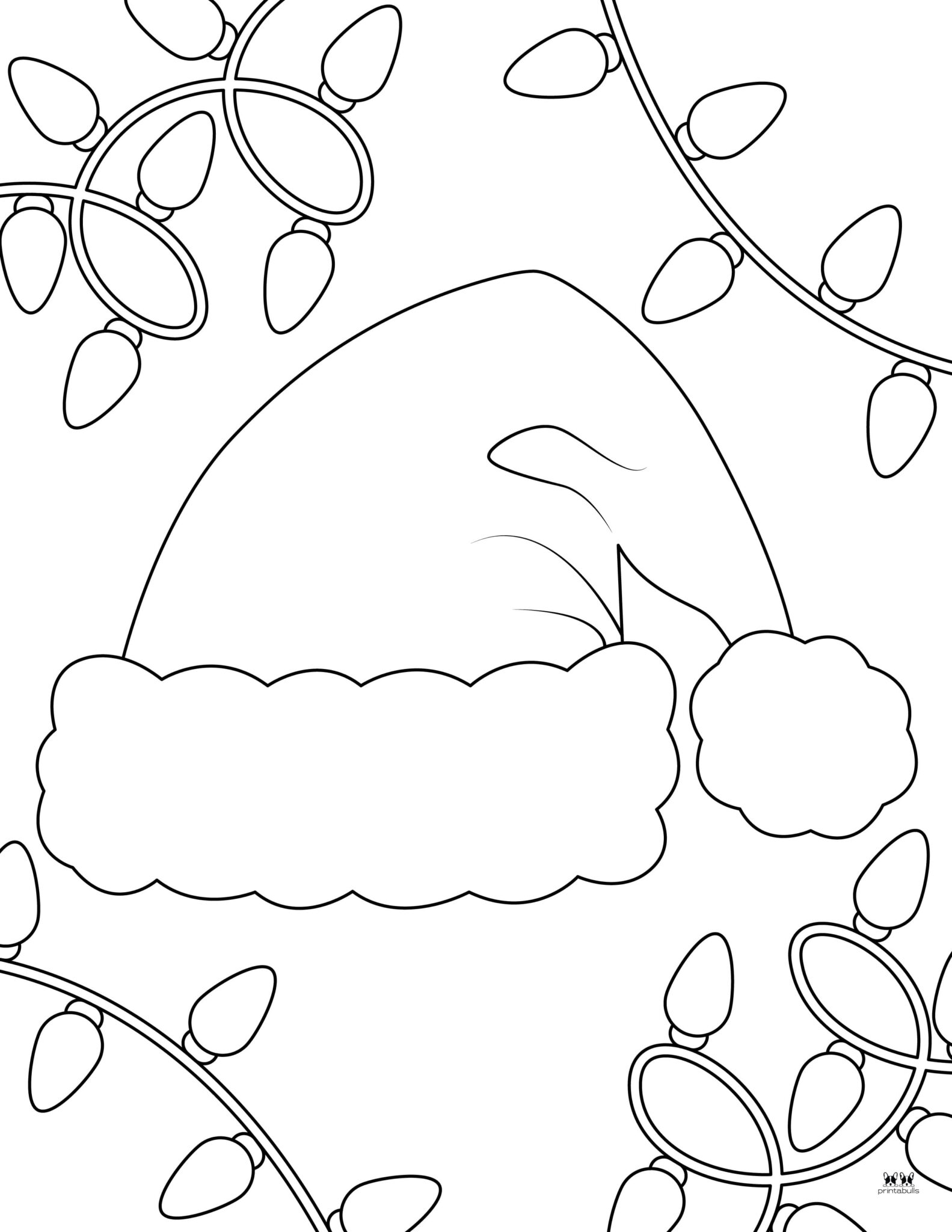 Santa Hat Templates & Coloring Pages - FREE | Printabulls