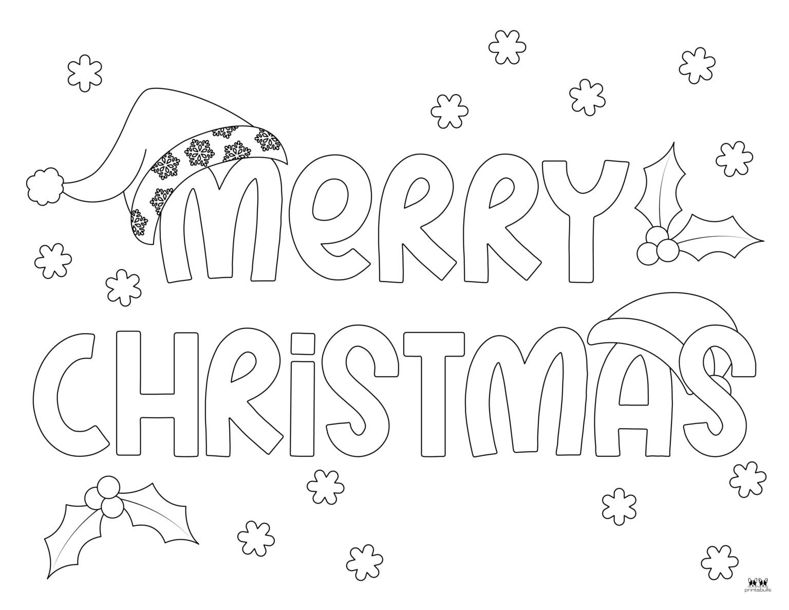 Santa Hat Templates & Coloring Pages - FREE | Printabulls