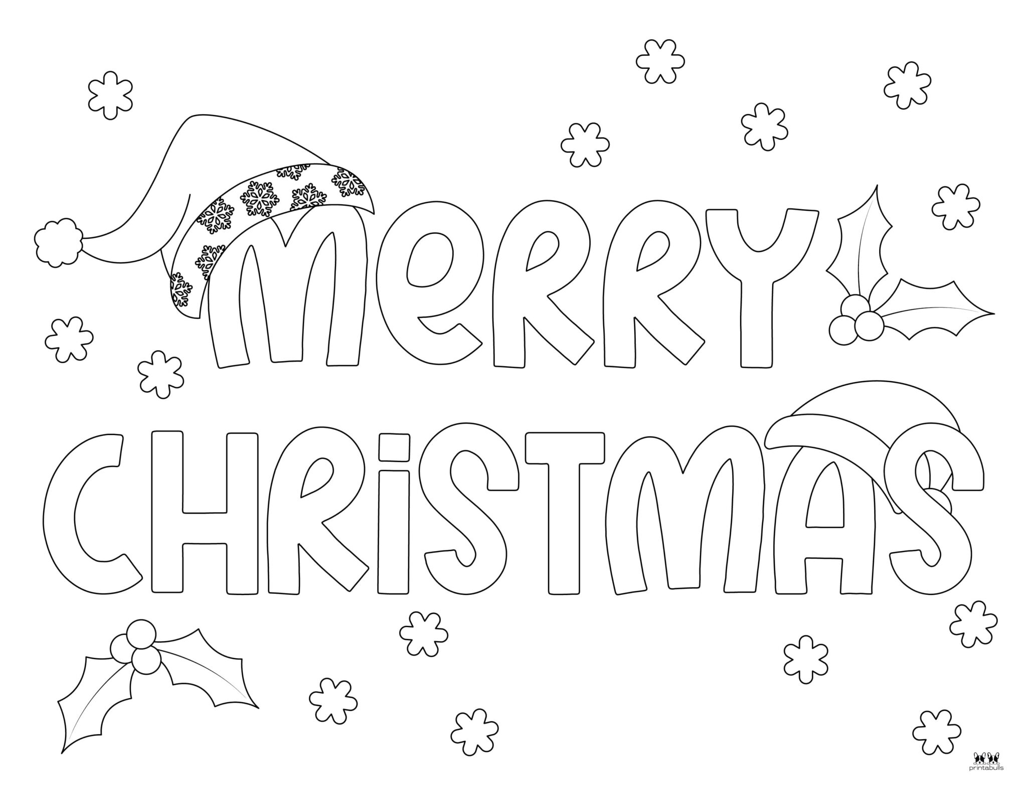 Santa Hat Templates & Coloring Pages - FREE | Printabulls