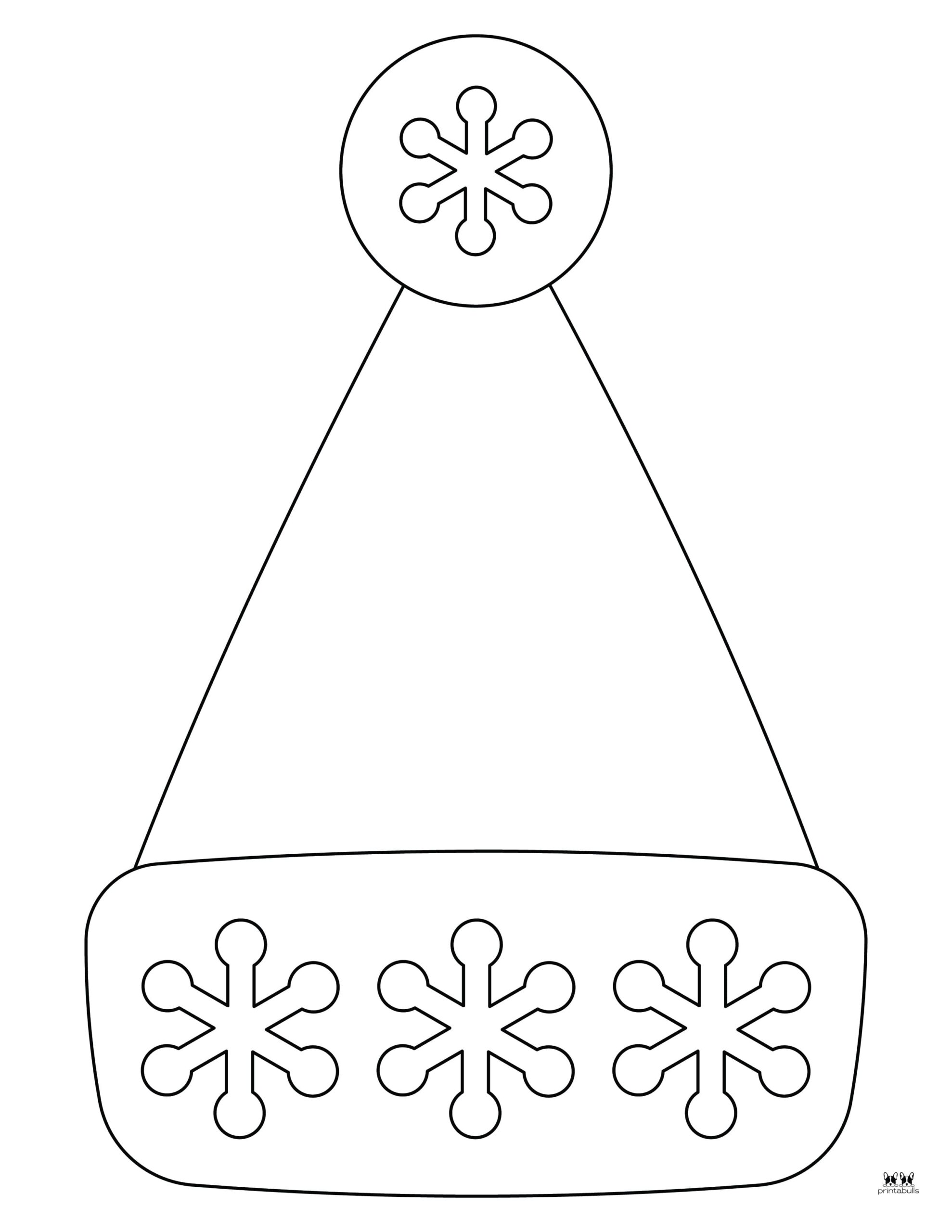 Santa Hat Templates & Coloring Pages FREE Printabulls