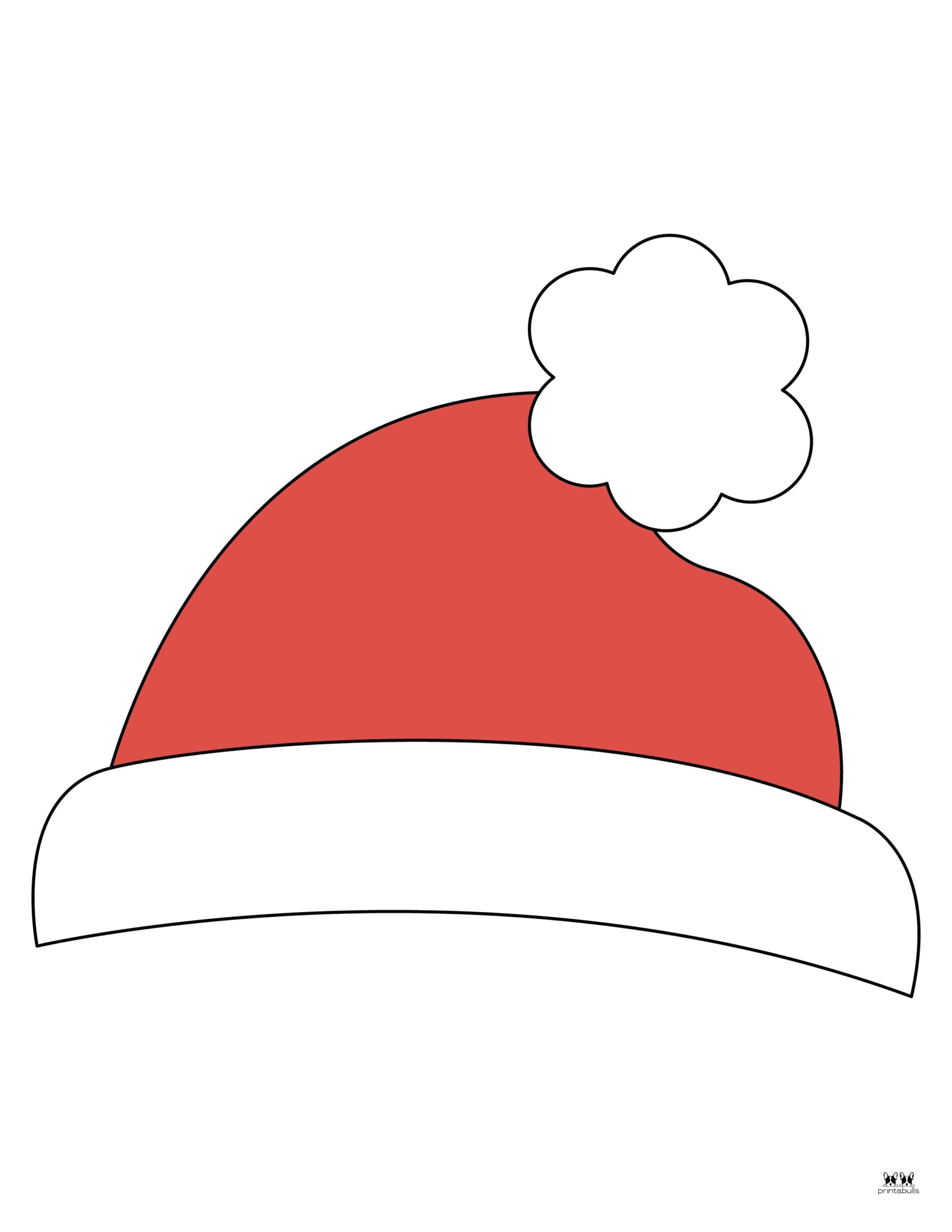 Santa Hat Templates & Coloring Pages FREE Printabulls