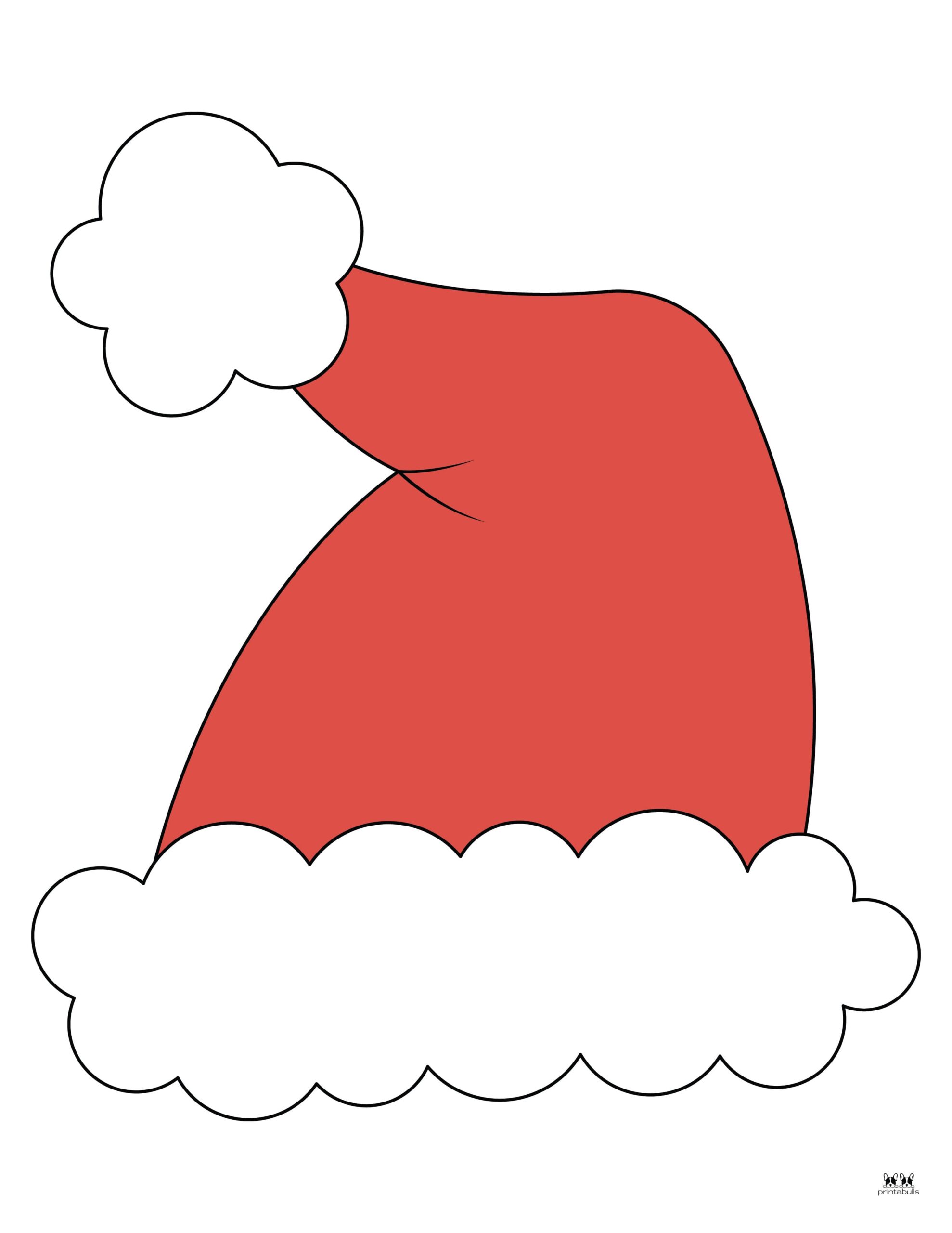 Santa Hat Templates & Coloring Pages FREE Printabulls