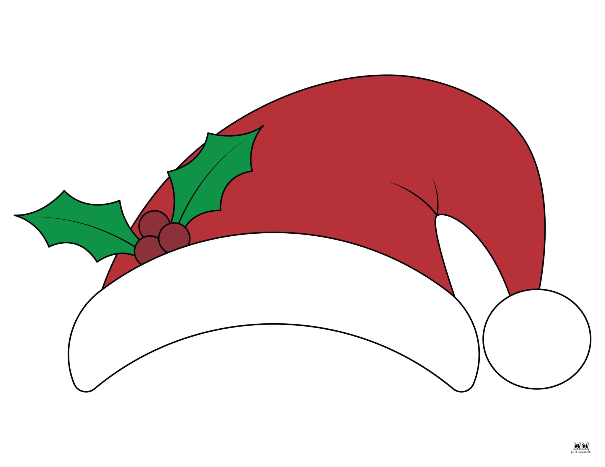 Santa Hat Templates & Coloring Pages FREE Printabulls