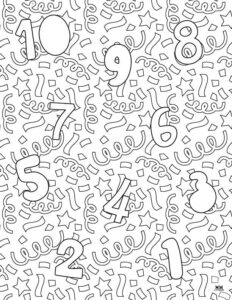 New Year Coloring Pages - 40 FREE Pages | Printabulls