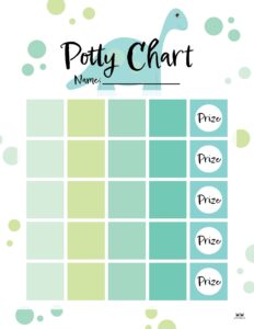 Printable Potty Training Charts - 20 Pages | Printabulls