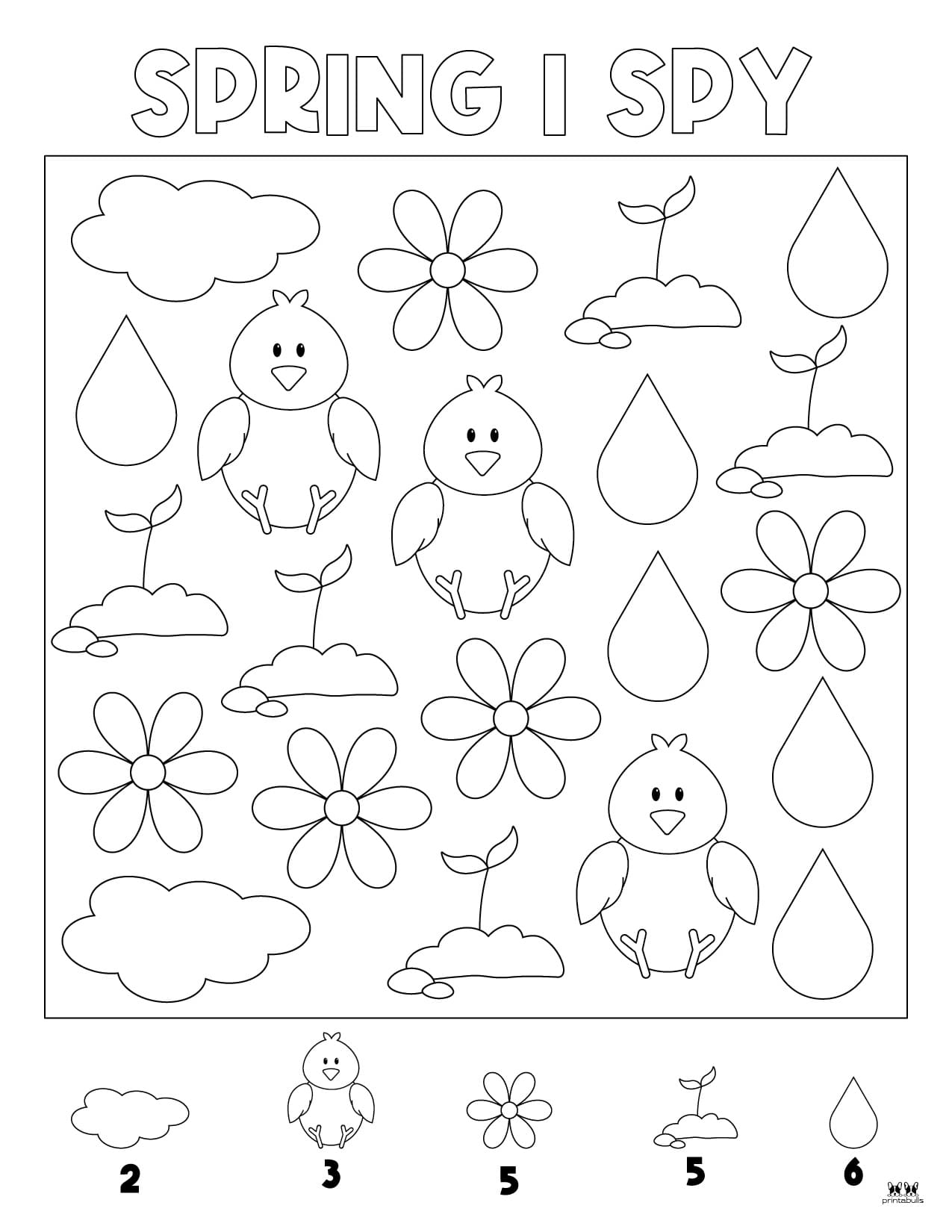 Spring I Spy - 4 FREE Printables | Printabulls