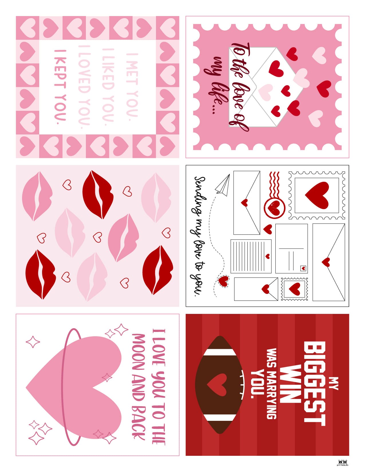 Printable Valentine's Day Cards - 250+ Free Printables | Printabulls