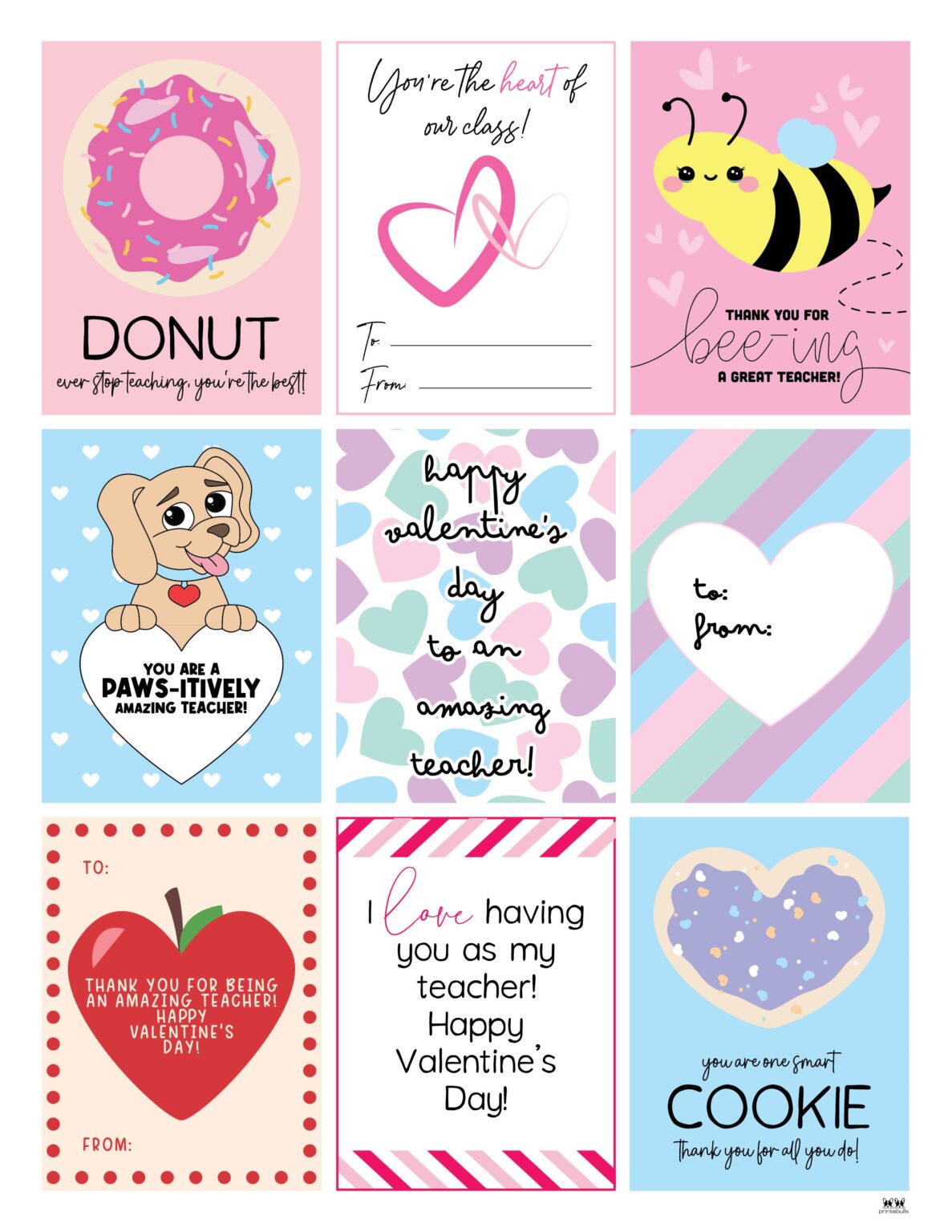 Printable Valentine's Day Cards - 250+ Free Printables | Printabulls