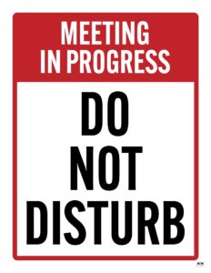 Do Not Disturb Signs - 25 FREE Printables | Printabulls