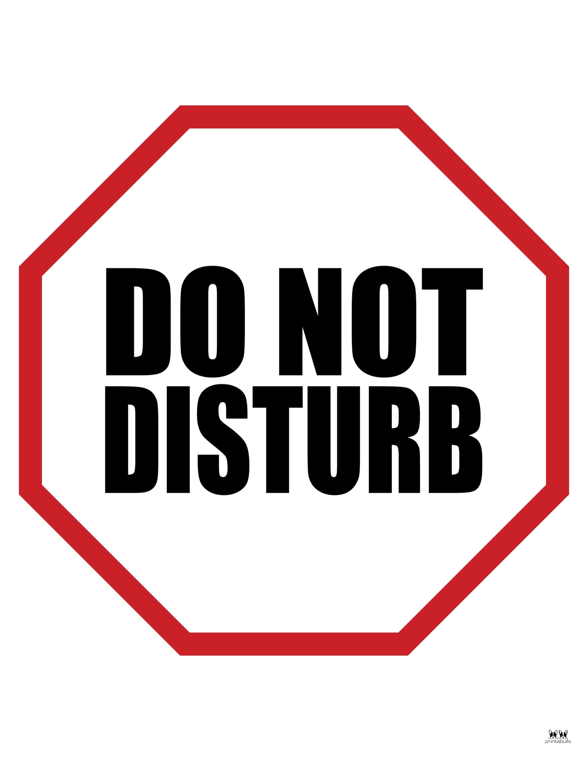 Do Not Disturb Signs - 25 FREE Printables | Printabulls