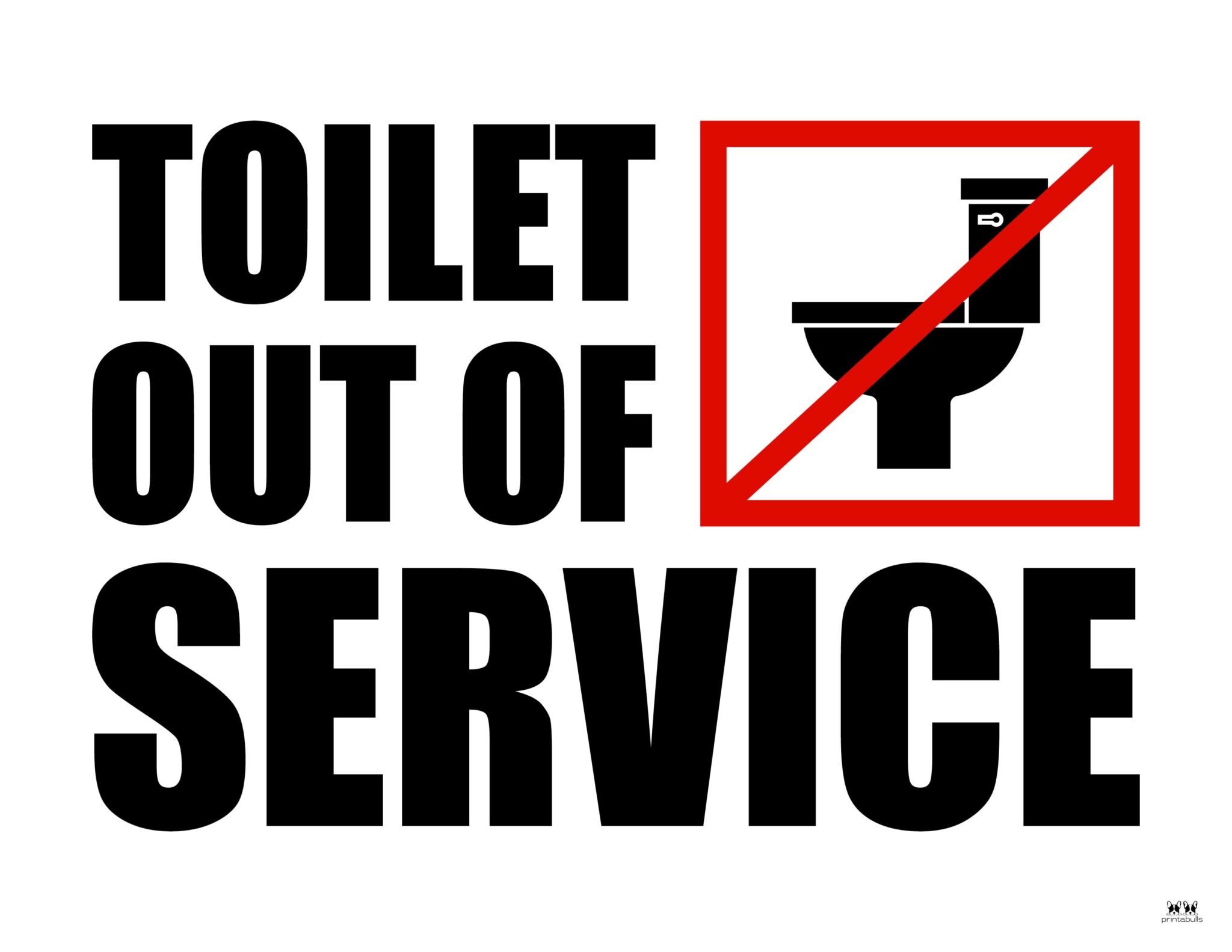 Out Of Service Signs - 25 FREE Printables | Printabulls