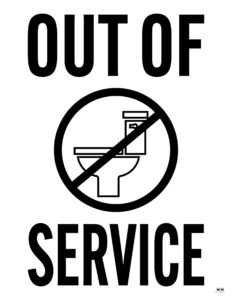 Out Of Service Signs - 25 FREE Printables | Printabulls