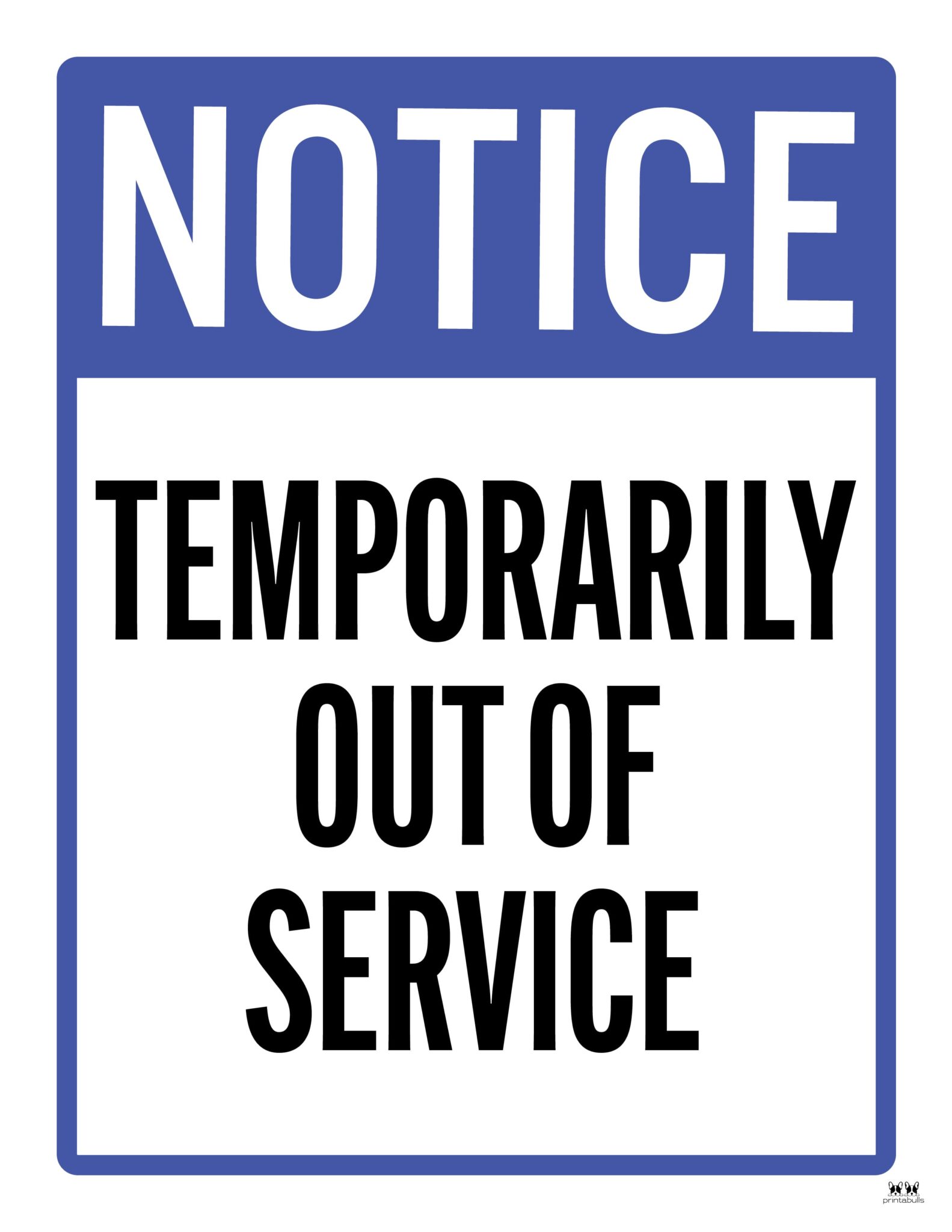 Out Of Service Signs - 25 FREE Printables | Printabulls