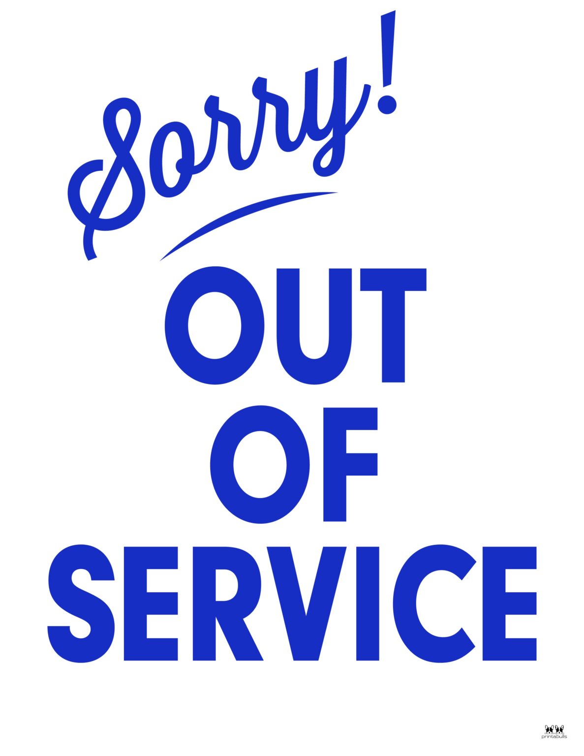 Out Of Service Signs - 25 FREE Printables - PrintaBulk