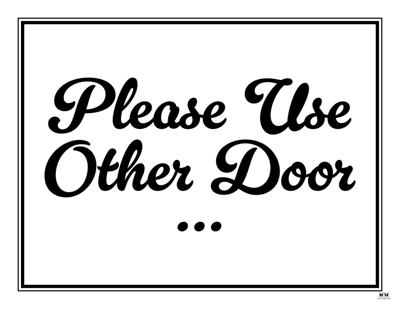 Please Use Other Door Signs 15 Free Signs Printabulls 0839