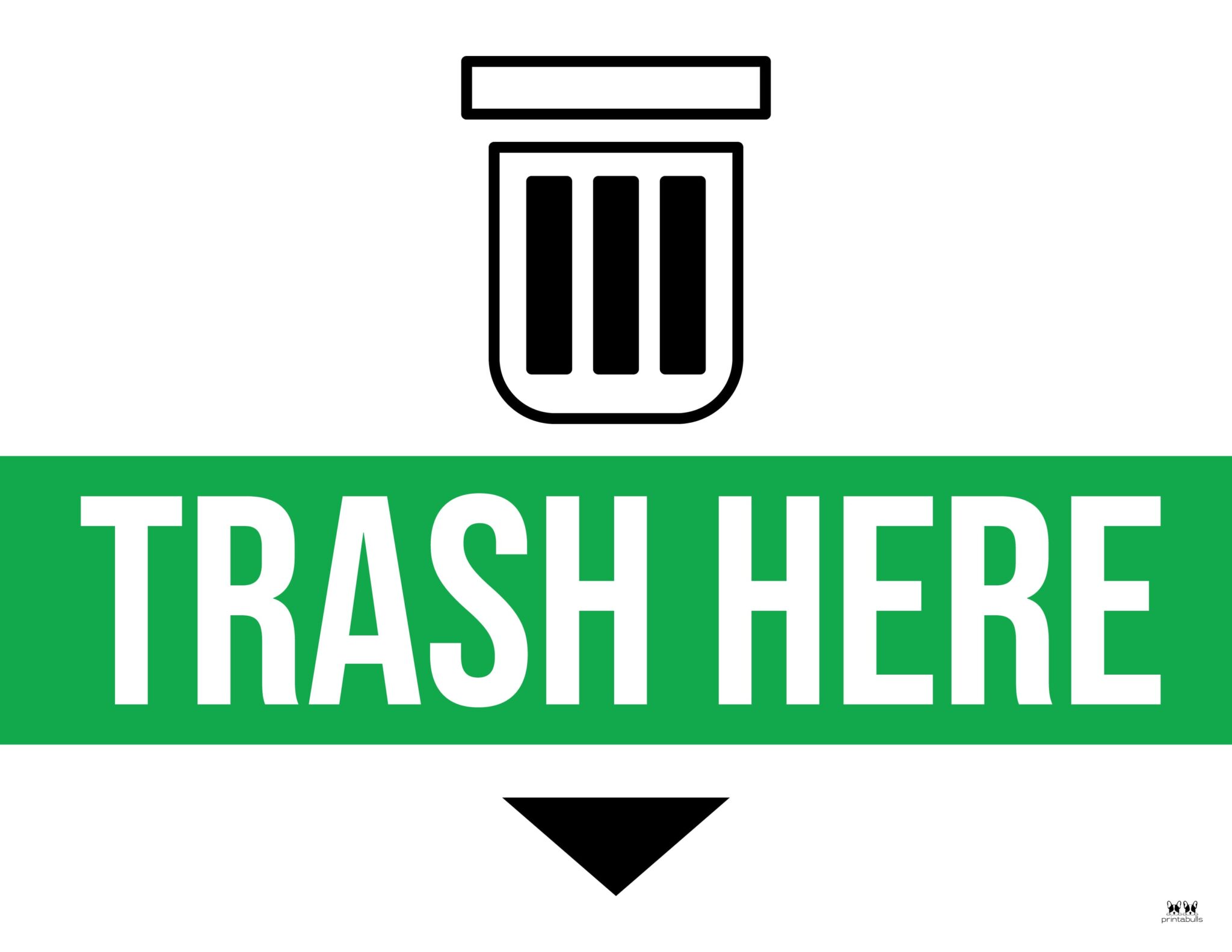 Trash Signs - 20 FREE Printables - PrintaBulk