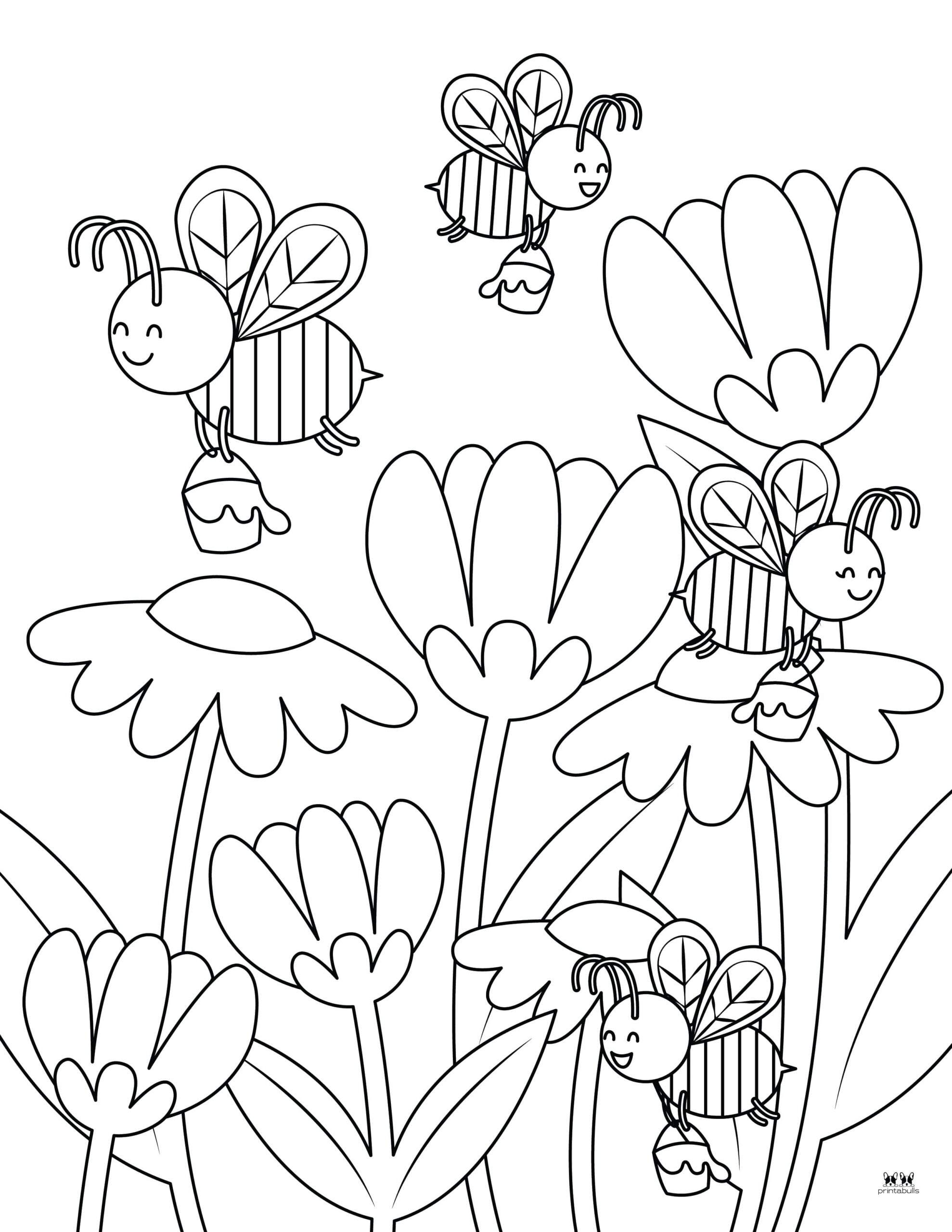 Bee Coloring Pages - 40 FREE Pages | Printabulls