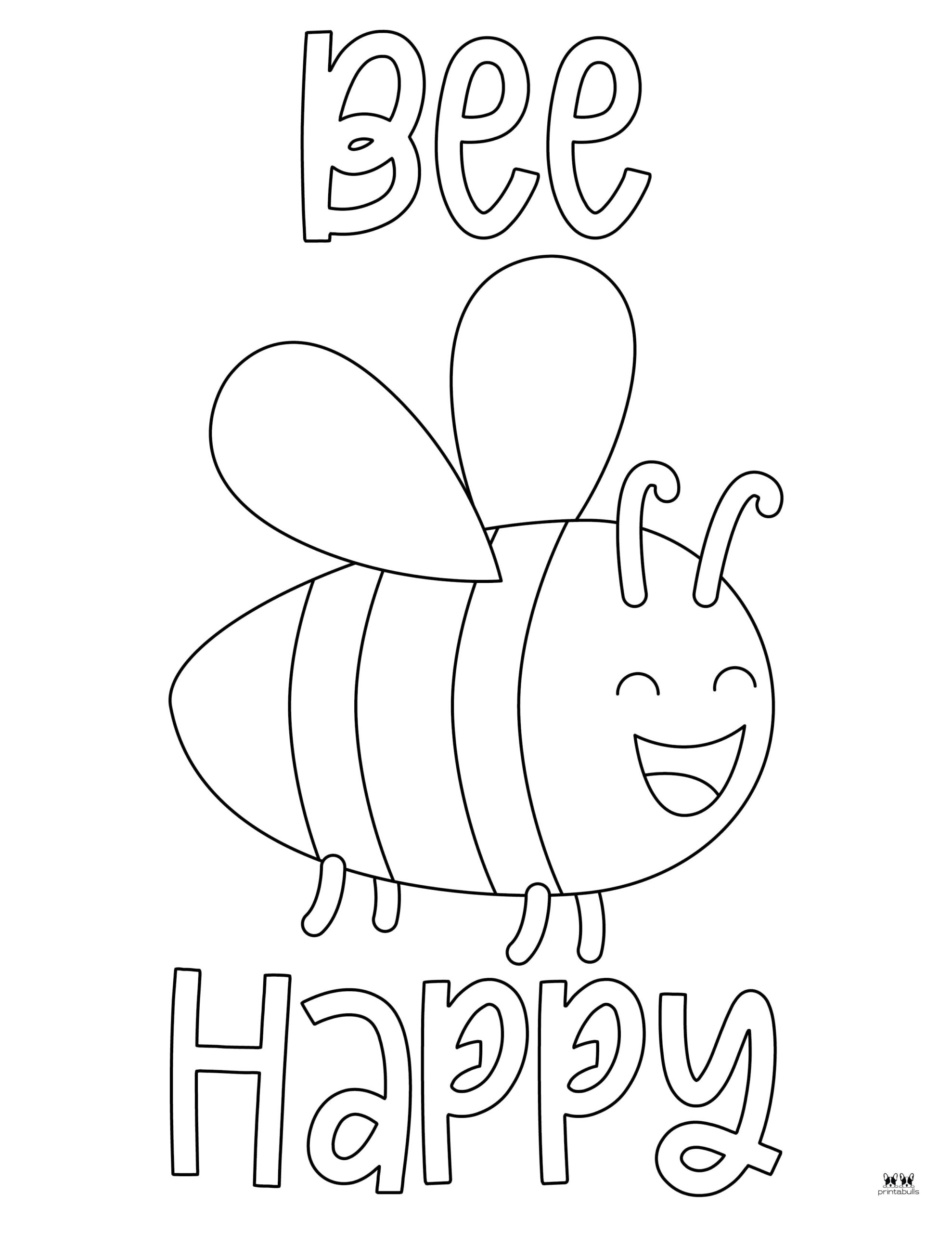 Bee Coloring Pages - 40 FREE Pages | Printabulls