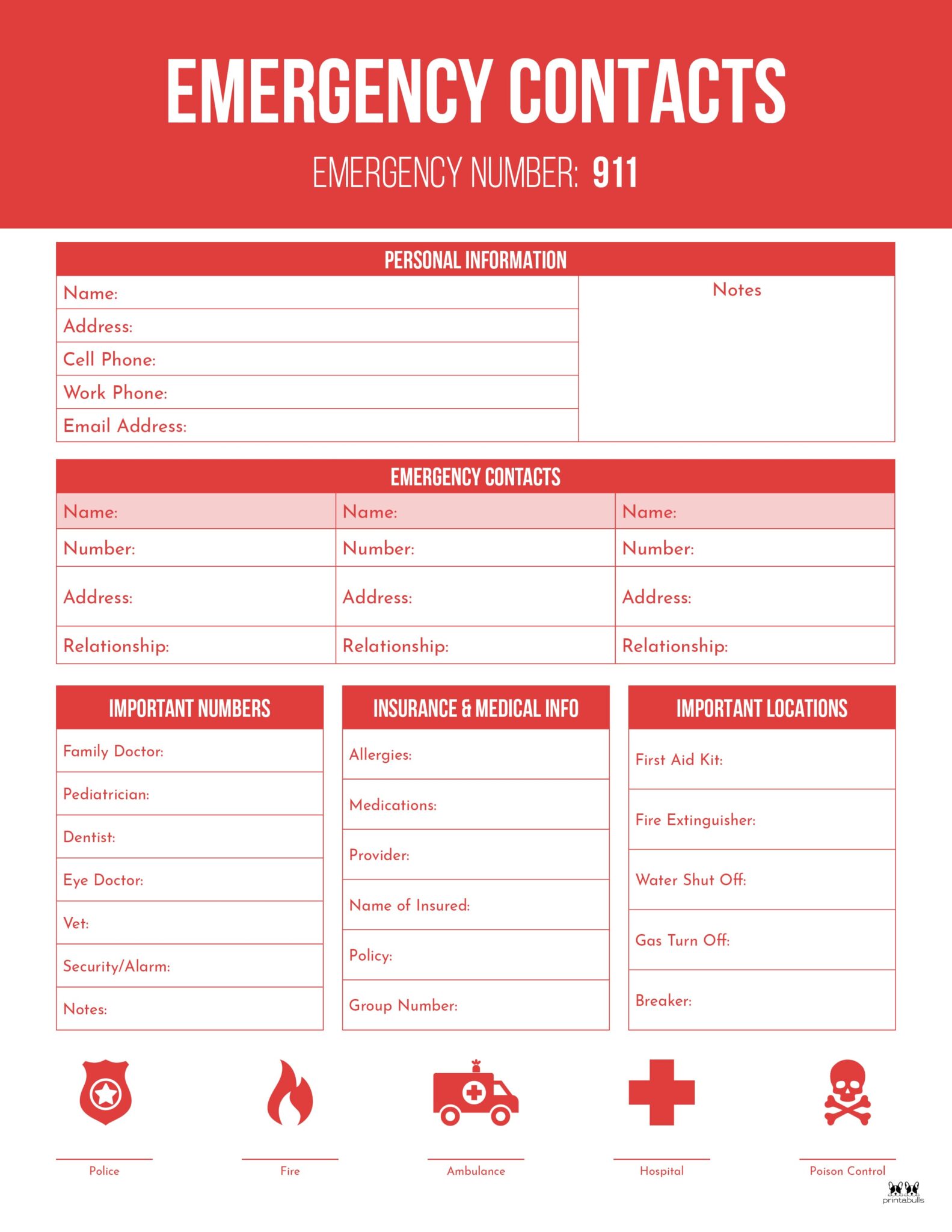 Contact List Templates - 20 FREE Printables | Printabulls