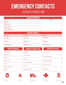 Contact List Templates - 20 FREE Printables | Printabulls