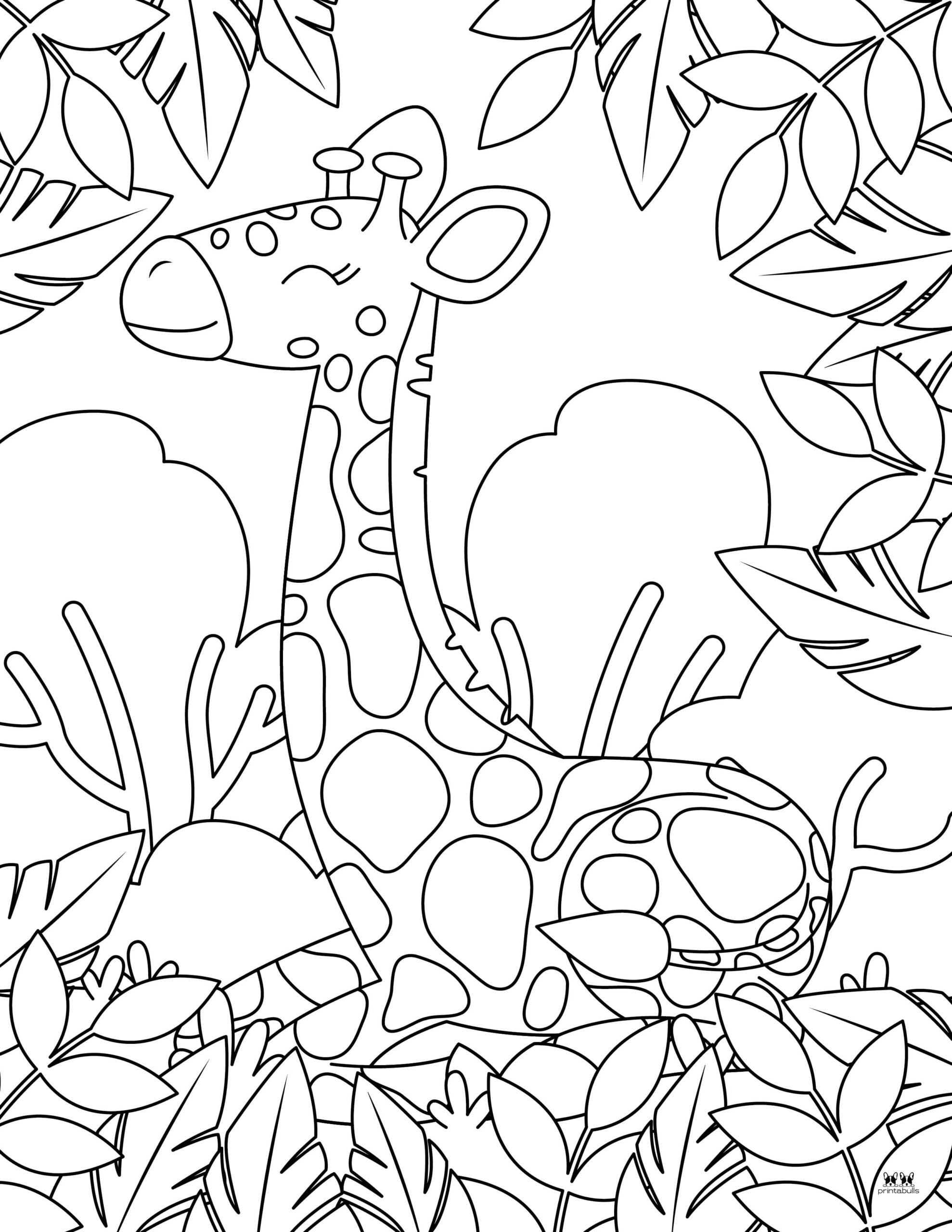 Giraffe Coloring Pages & Templates - FREE | Printabulls