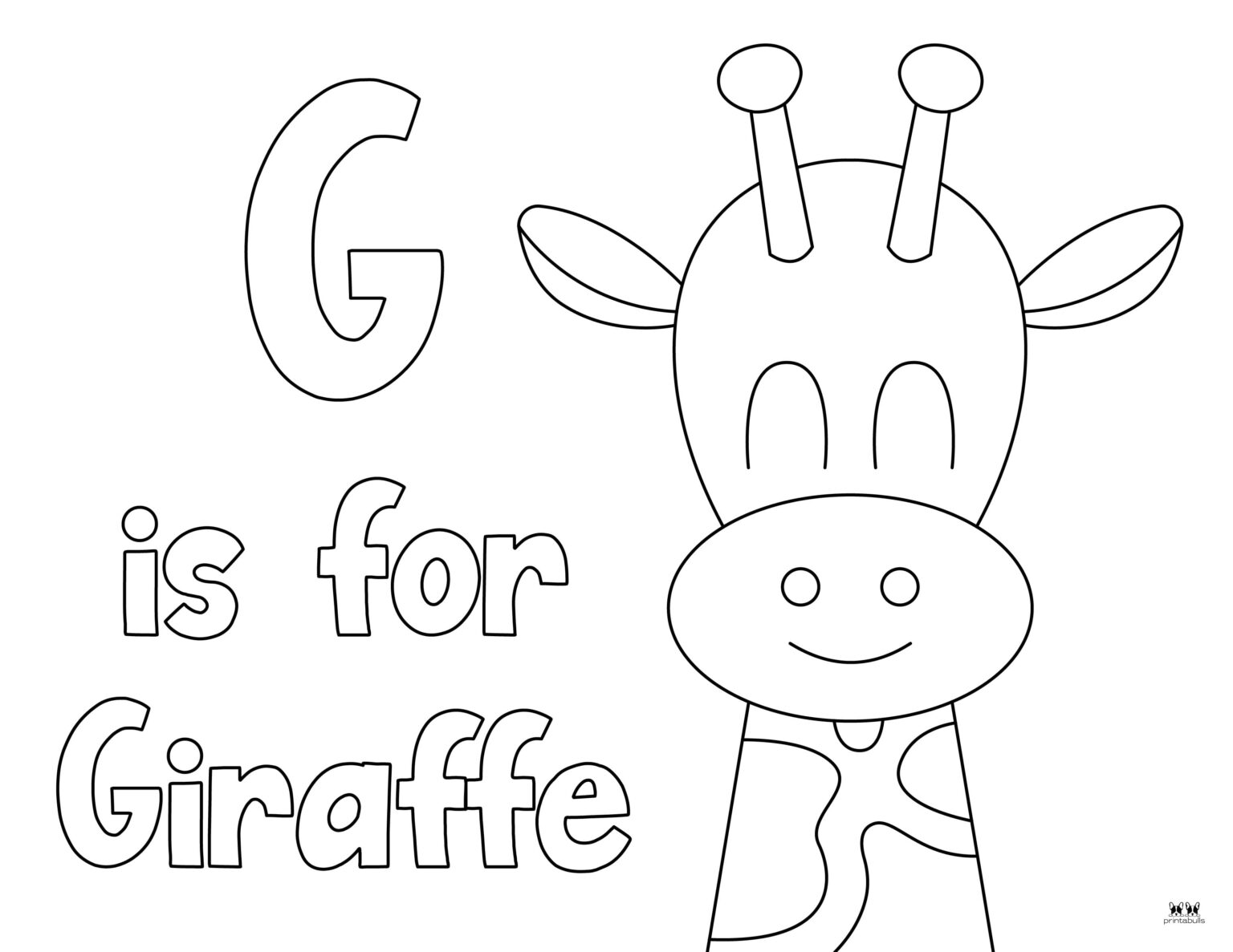 Giraffe Coloring Pages & Templates - FREE | Printabulls