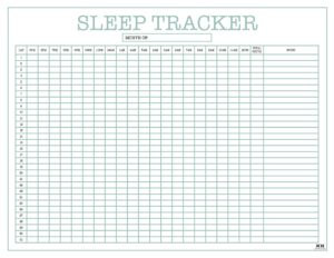 Sleep Trackers - 13 FREE Printables | Printabulls