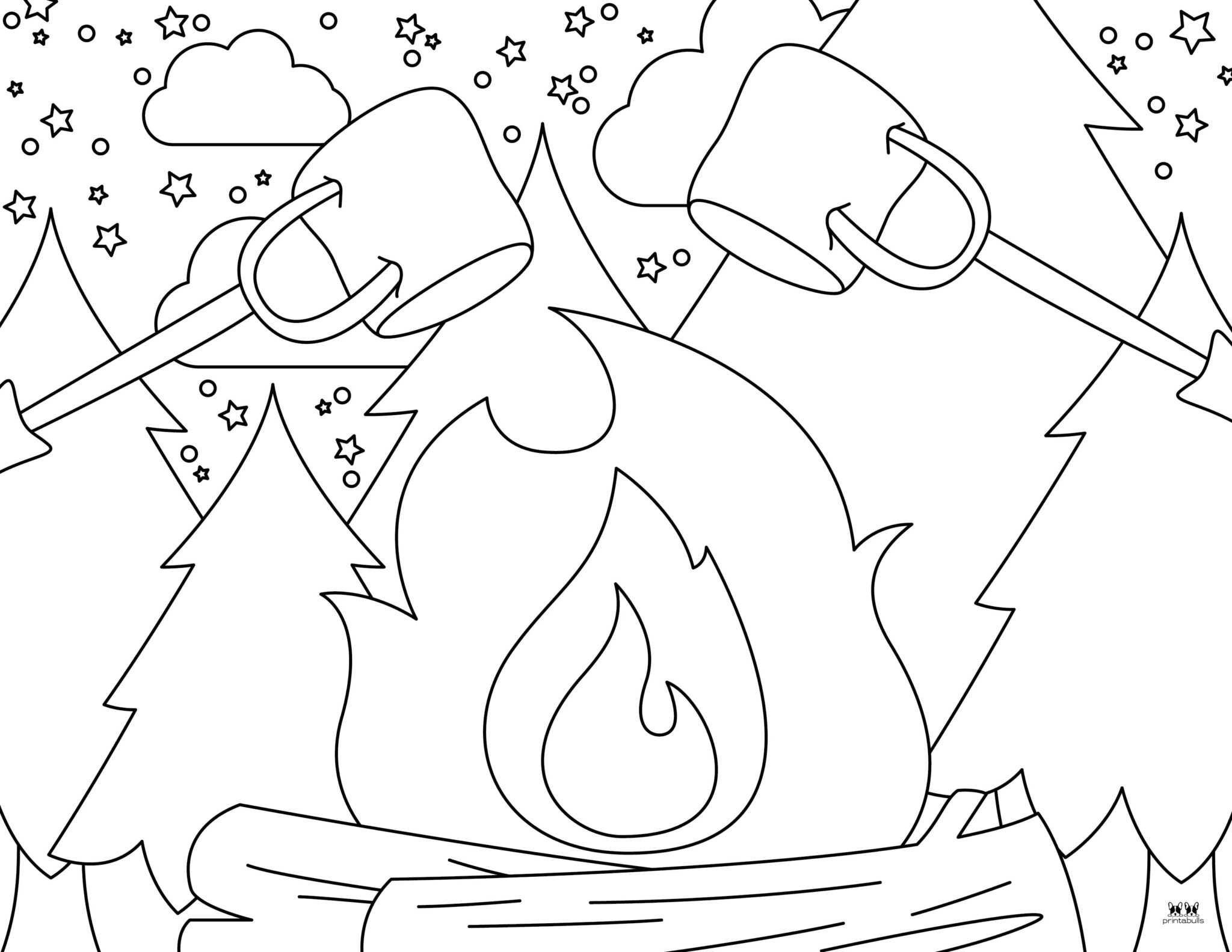 Camping Coloring Pages - 25 FREE Printables | Printabulls