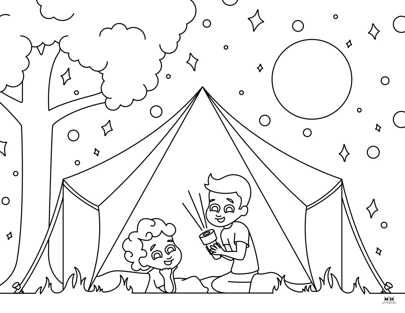 Camping Coloring Pages - 25 FREE Printables | Printabulls